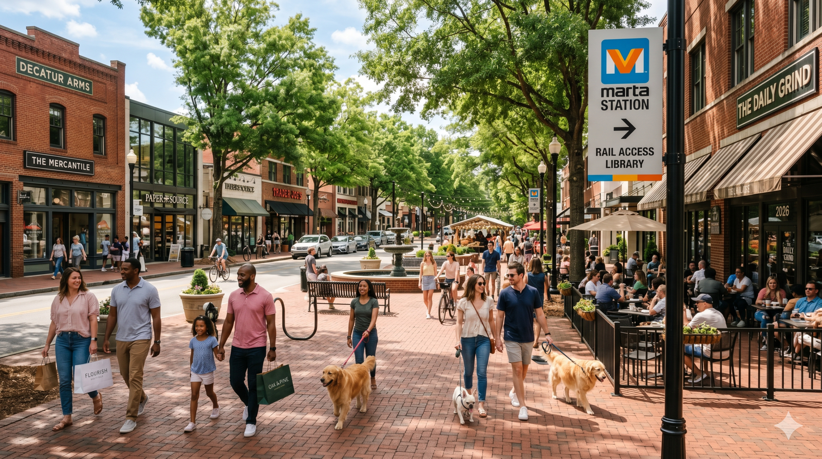 walkable Atlanta suburbs