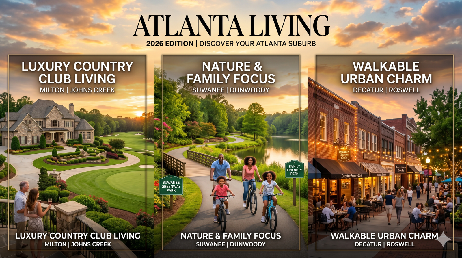 atlanta suburbs by lifestyle