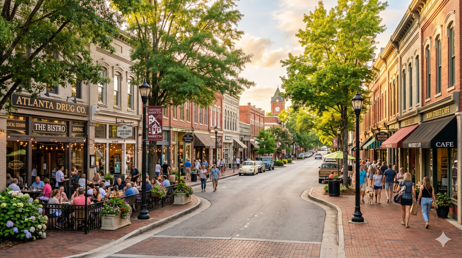 Atlanta suburbs with the best downtown areas