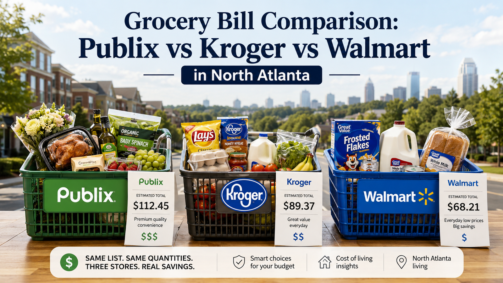 Publix vs Kroger vs Walmart in North Atlanta
